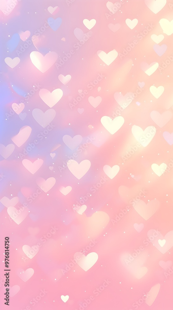 Dreamy Pink Pastel Hearts Background Wallpaper Dreamy Pink Pastel Hearts Background Wallpaper