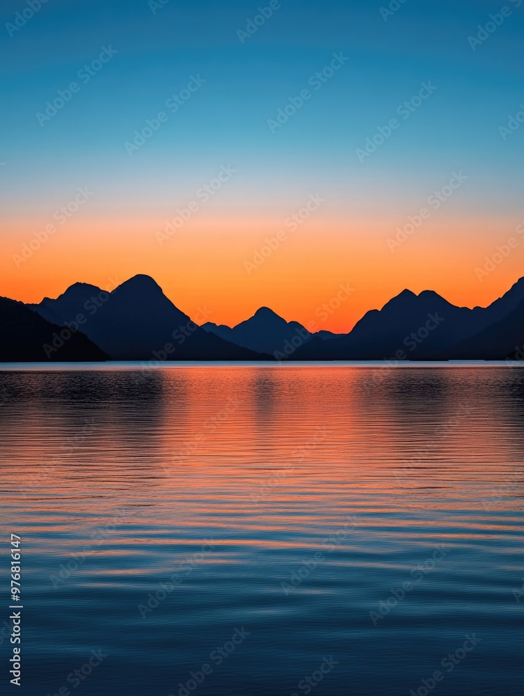 mountain lake scenery mountain lake scenery