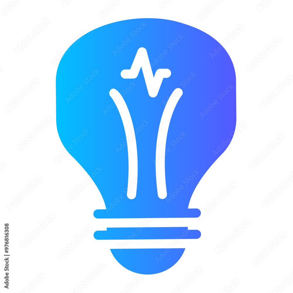 Obraz premium bulb Gradient icon