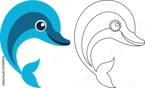 dolphin muscat logo big power full logo white background