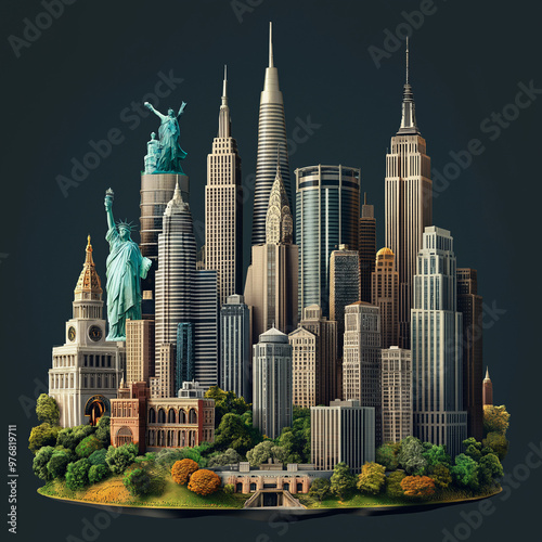 Symbolic Representation of World's Famous Cities
