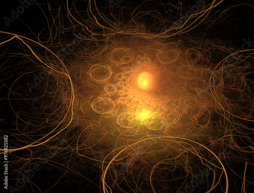 Imaginatory fractal abstract background Image