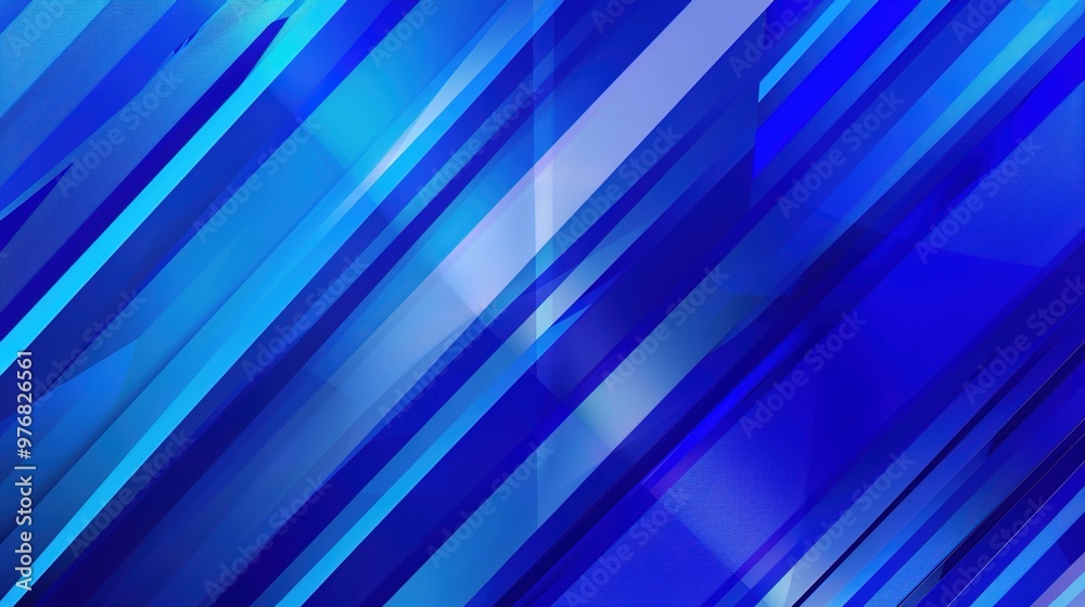 Fototapeta premium Abstract blue background, copy space, poster for your design