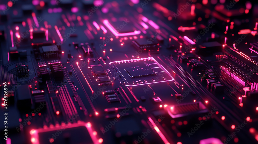 Abstract technology background featuring a circuit board design Abstract technology background featuring a circuit board design