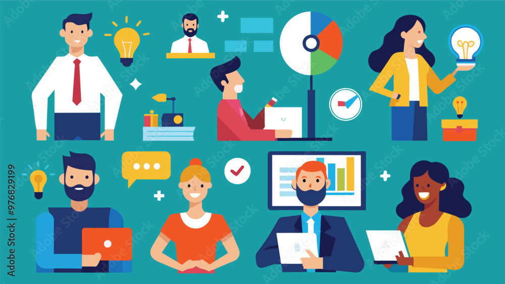 Digital business concept illustrations,mega set collection of scenes with men Digital business concept illustrations,mega set collection of scenes with men