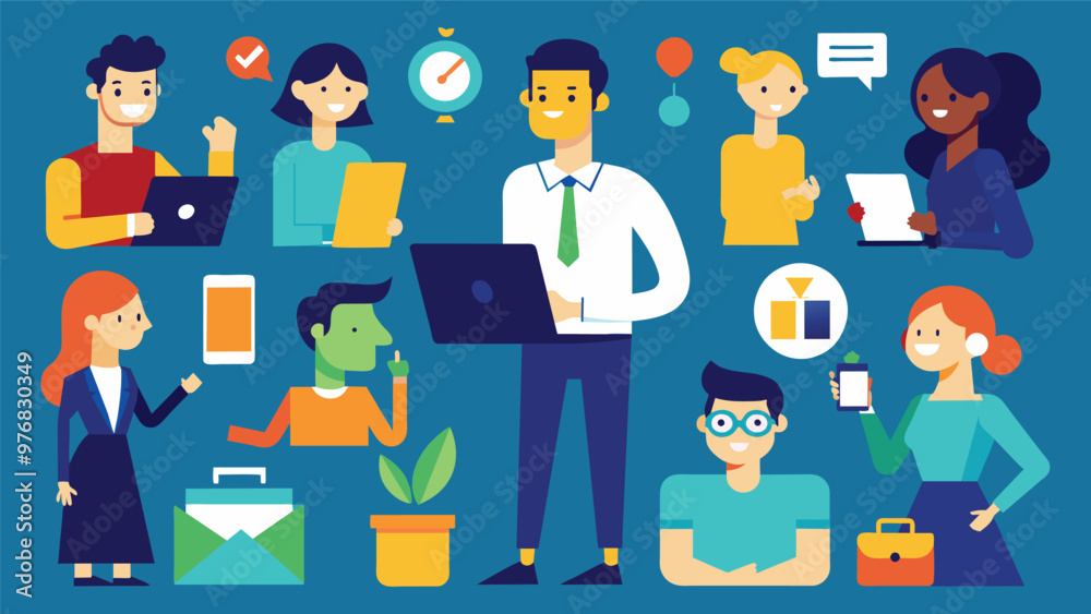 Digital business concept illustrations,mega set collection of scenes with men Digital business concept illustrations,mega set collection of scenes with men