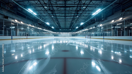 empty hockey arena