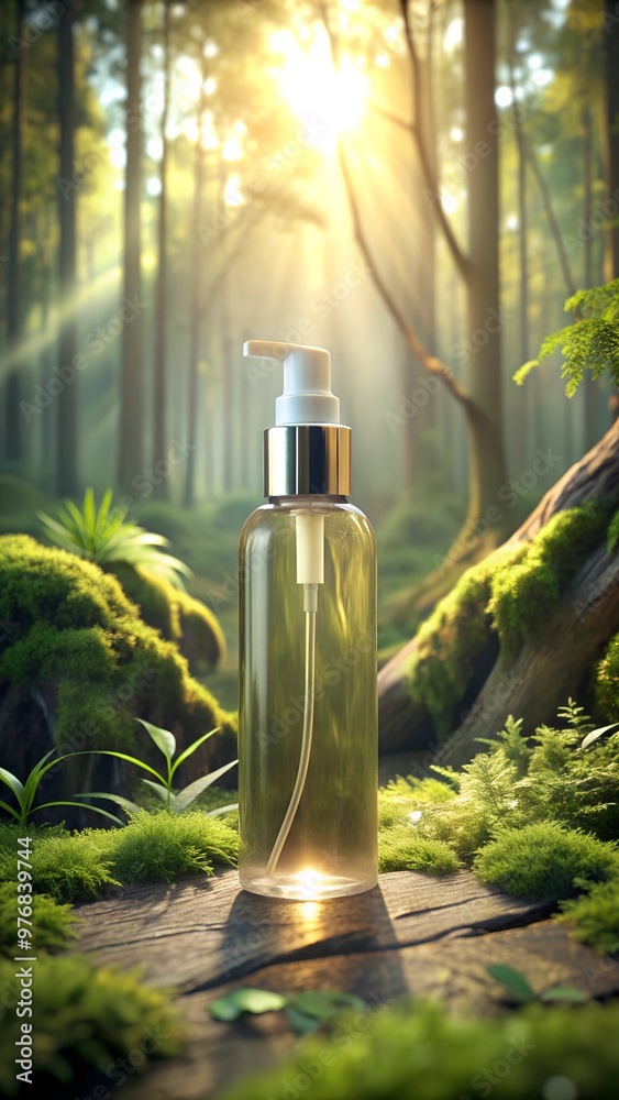bottle of perfume in the forest bottle of perfume in the forest