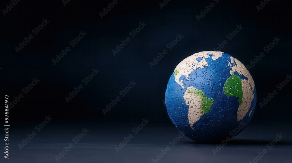 A detailed globe showcasing the continents and oceans, set against a dark background, representing Earth and global awareness. A detailed globe showcasing the continents and oceans, set against a dark background, representing Earth and global awareness.