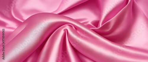 Luxurious Pink Silk Fabric with Elegant Rich Folds