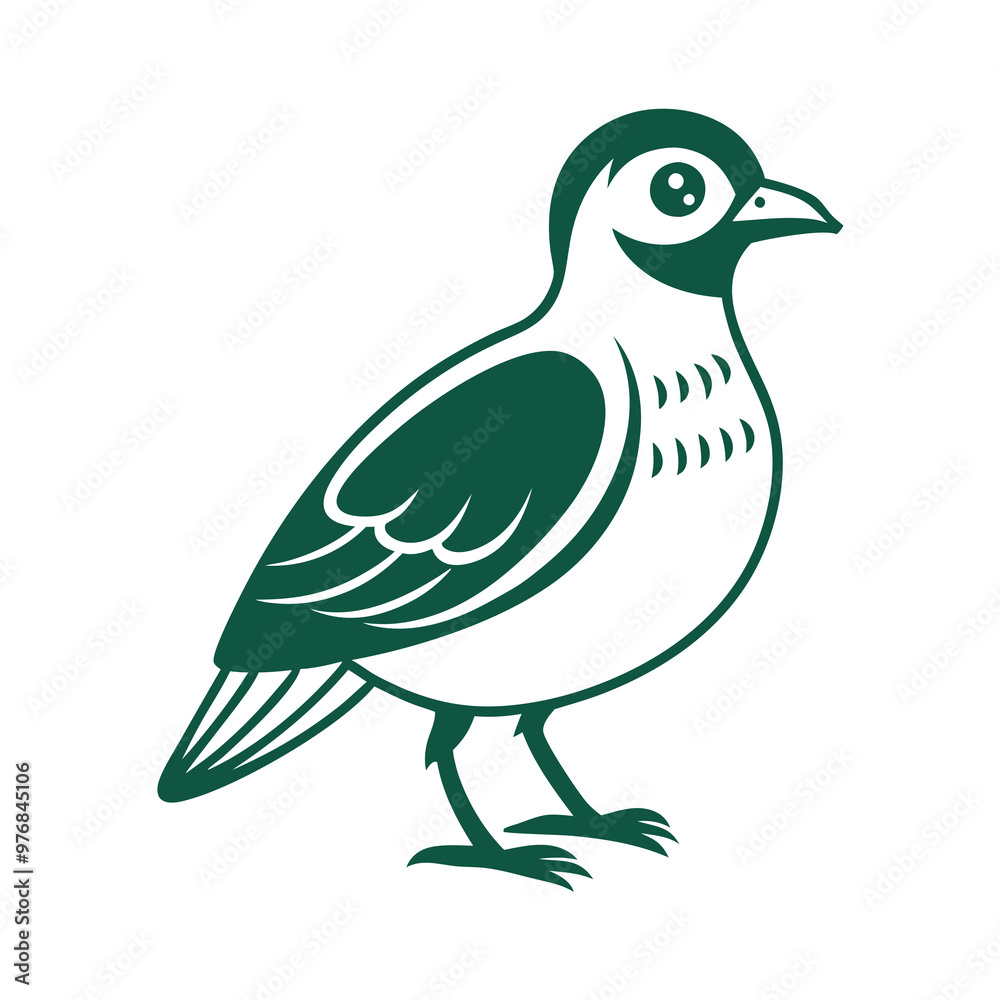 Fototapeta premium bird of paradise vector illustration. 