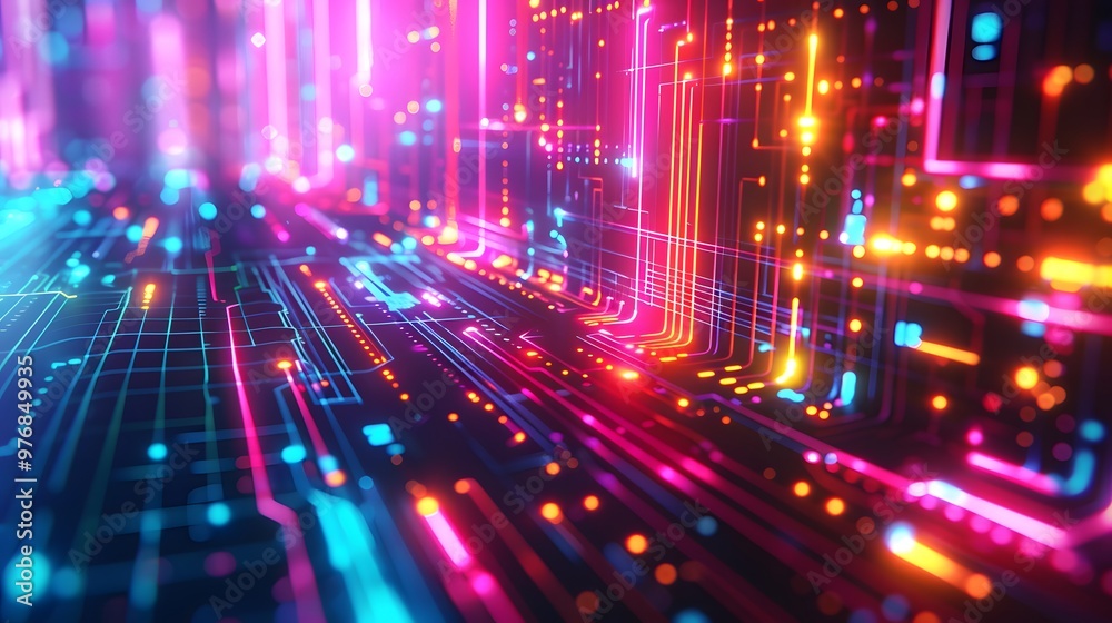 Neon Lights: A vibrant neon lights background with glowing colors, adding a futuristic and energetic vibe for tech gadgets.
Neon Lights: A vibrant neon lights background with glowing colors, adding a futuristic and energetic vibe for tech gadgets.