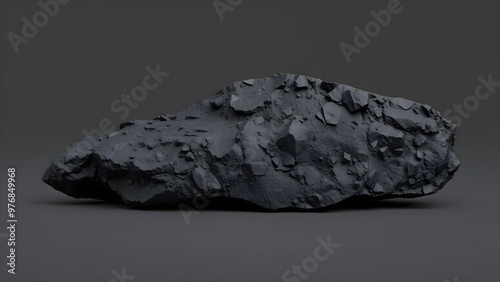 Raw Hematite:  Dark Metallic Gray
