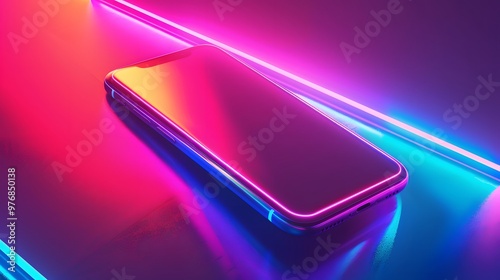 Neon Lights: A vibrant neon lights background with glowing colors, adding a futuristic and energetic vibe for tech gadgets. 