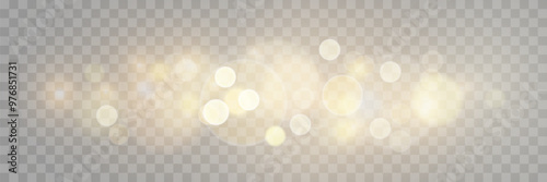 The dust sparks and golden stars shine with special light. Vector sparkles on a transparent background. . Stock royalty free vector illustration. PNG 