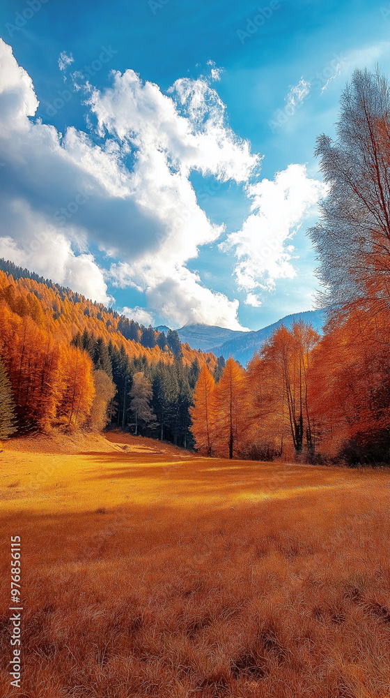 Fototapeta premium autumn landscape in the mountains