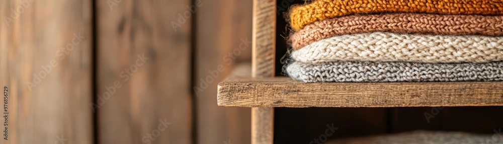 Handmade wardrobe from reclaimed wood and upcycled textiles, filled with sustainable fashion pieces, recycled wardrobe, upcycled fashion concept Handmade wardrobe from reclaimed wood and upcycled textiles, filled with sustainable fashion pieces, recycled wardrobe, upcycled fashion concept