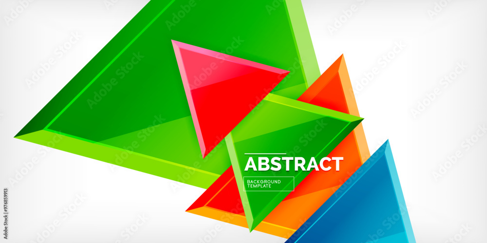 Abstract background - glossy triangles. Vector Illustration For Wallpaper, Banner, Background, Card, Book Illustration, landing page Abstract background - glossy triangles. Vector Illustration For Wallpaper, Banner, Background, Card, Book Illustration, landing page