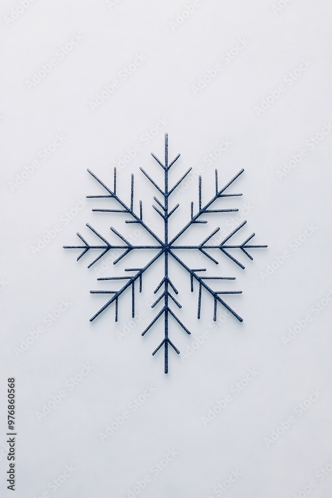Obraz premium snowflake design on white background