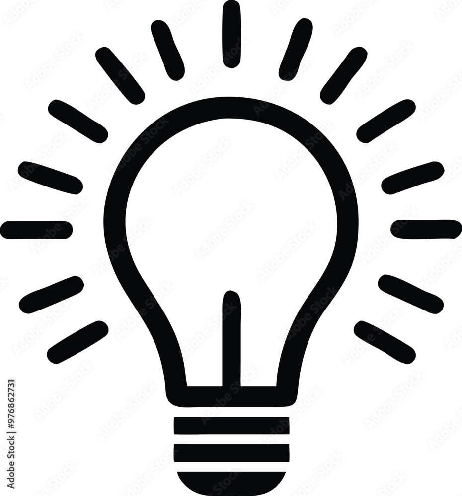 Light bulb icon. light lamp. Vector illustration Light bulb icon. light lamp. Vector illustration