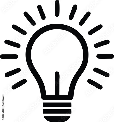 Light bulb icon. light lamp. Vector illustration