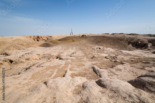 The ruins of an ancient Zoroastrian Tower of Silence photo