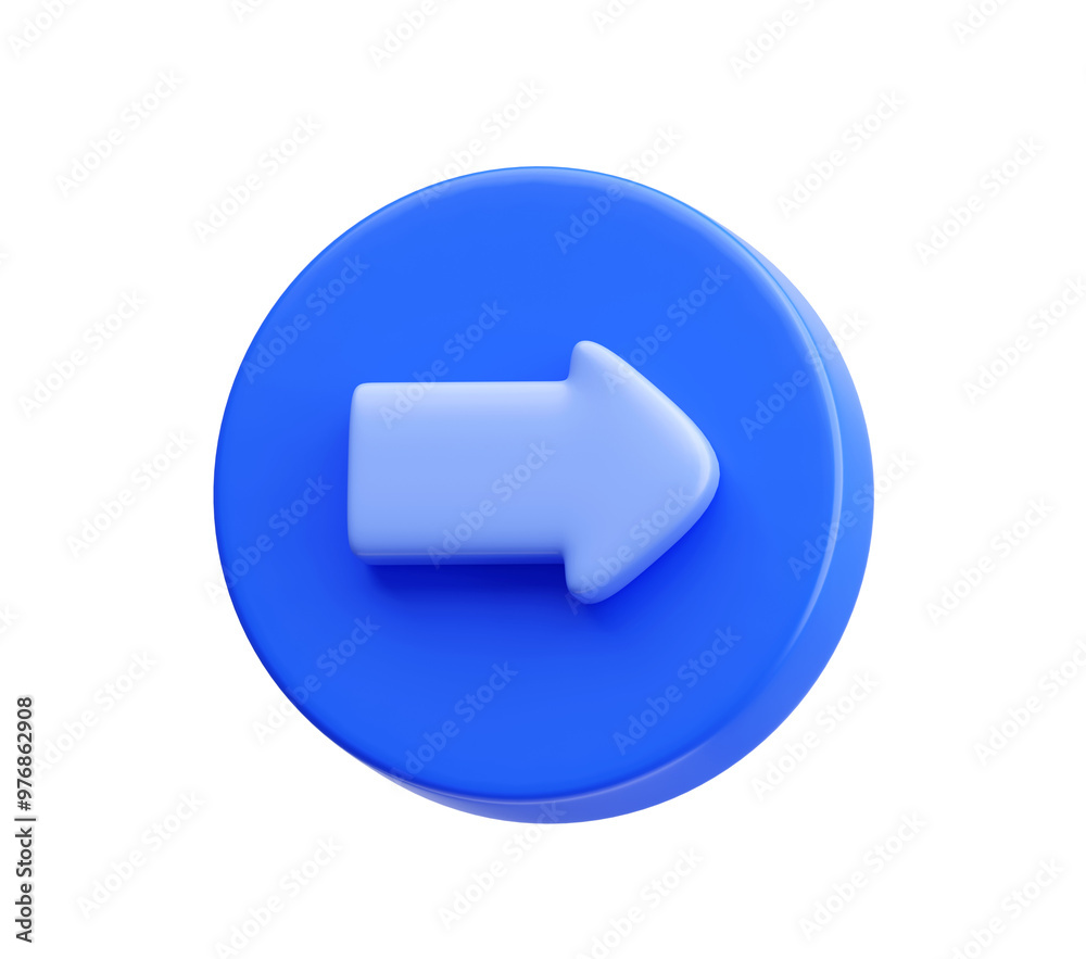 Blue Arrow icon sign 3D illustration background Blue Arrow icon sign 3D illustration background