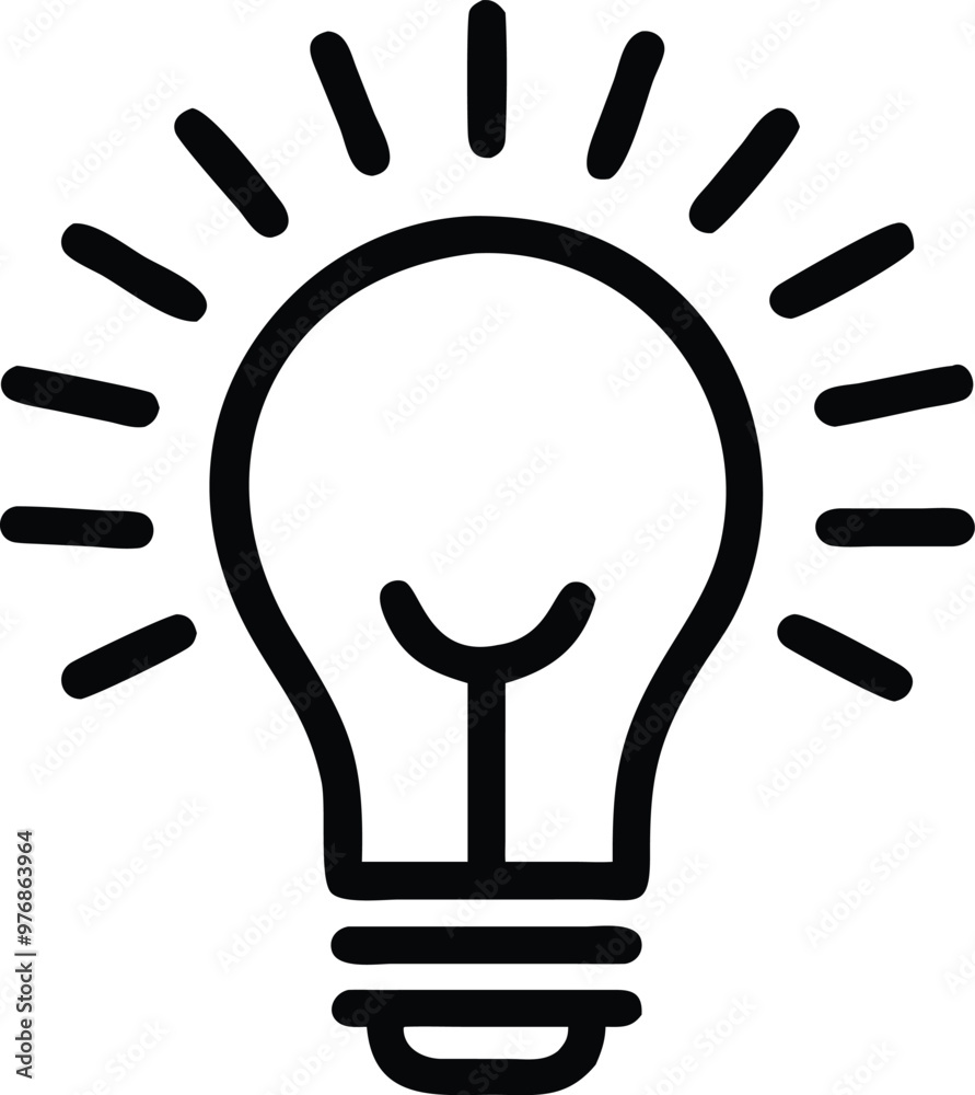 Light bulb icon. light lamp. Vector illustration Light bulb icon. light lamp. Vector illustration