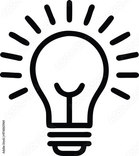 Light bulb icon. light lamp. Vector illustration