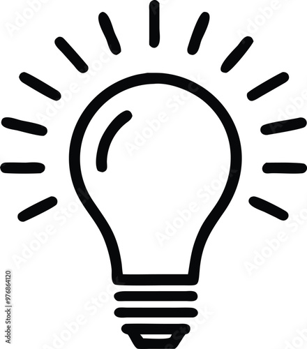 Light bulb icon. light lamp. Vector illustration