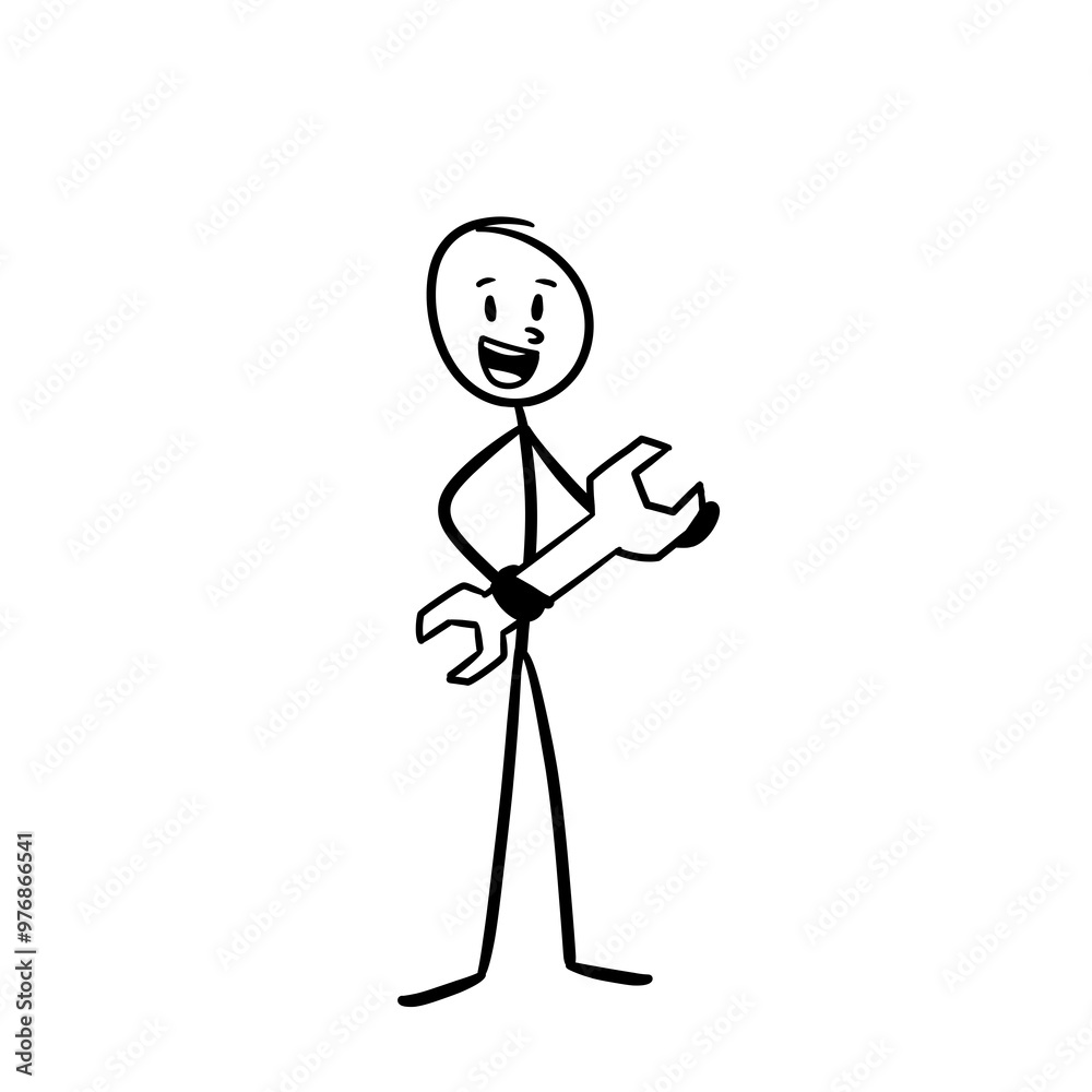 person with happy expression carrying handyman tools person with happy expression carrying handyman tools