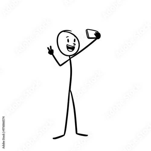 a person with a happy expression holding a cellphone for a selfie