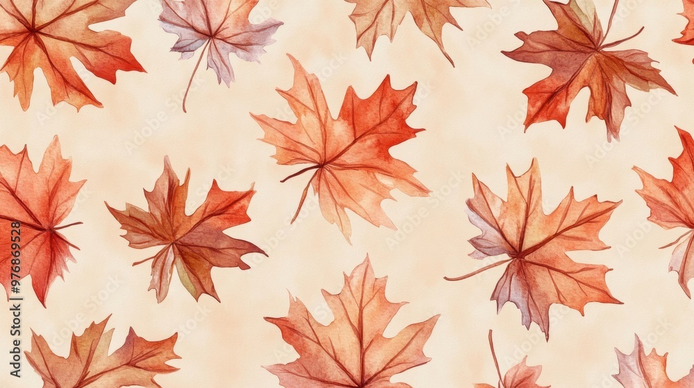 Watercolor collection of autumn maple leaves and red,yellow,Hand drawn nature design elements isolated on white background,Hand paint,Perfect for creating cards, design,copy space. Watercolor collection of autumn maple leaves and red,yellow,Hand drawn nature design elements isolated on white background,Hand paint,Perfect for creating cards, design,copy space.