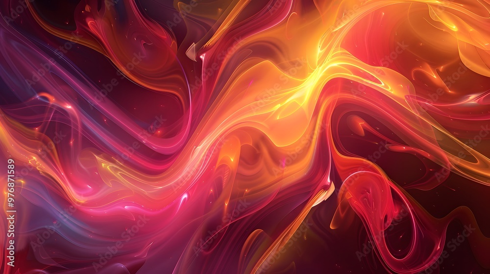 Vibrant Color Swirls: A vibrant abstract background with swirling colors and fluid patterns, evoking a sense of motion and energy. 
