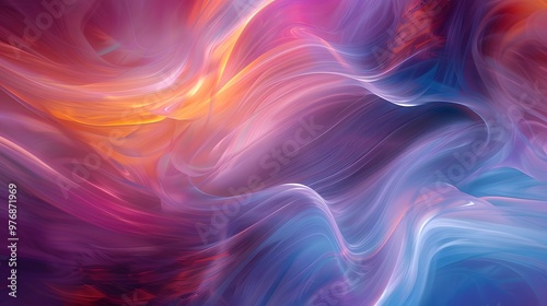 Wallpaper Mural Vibrant Color Swirls: A vibrant abstract background with swirling colors and fluid patterns, evoking a sense of motion and energy. 
 Torontodigital.ca