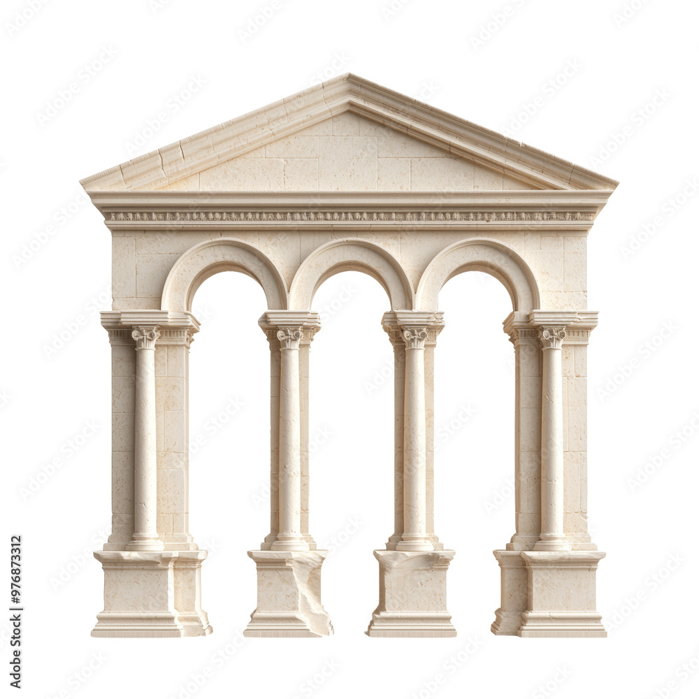 Classical architectural columns and portico design in stone Classical architectural columns and portico design in stone
