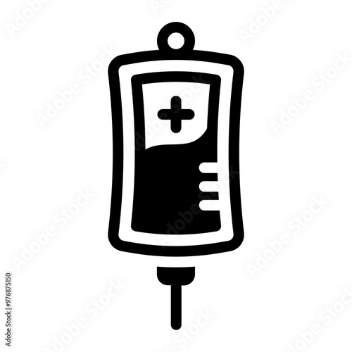 iv bag Solid icon