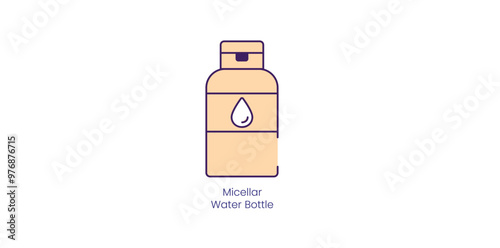 Micellar Water Bottle: Removes Makeup and Cleanses Skin Gently