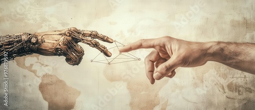 An artistic interpretation of the famous 