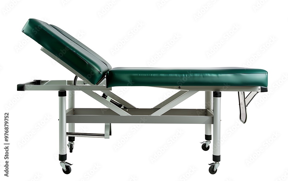 Examination Table isolated on white background. 3D rendering.