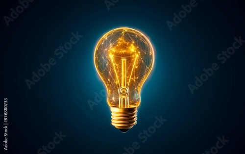 A glowing light bulb illuminating against a dark background, symbolizing creativity, innovation, and new ideas.