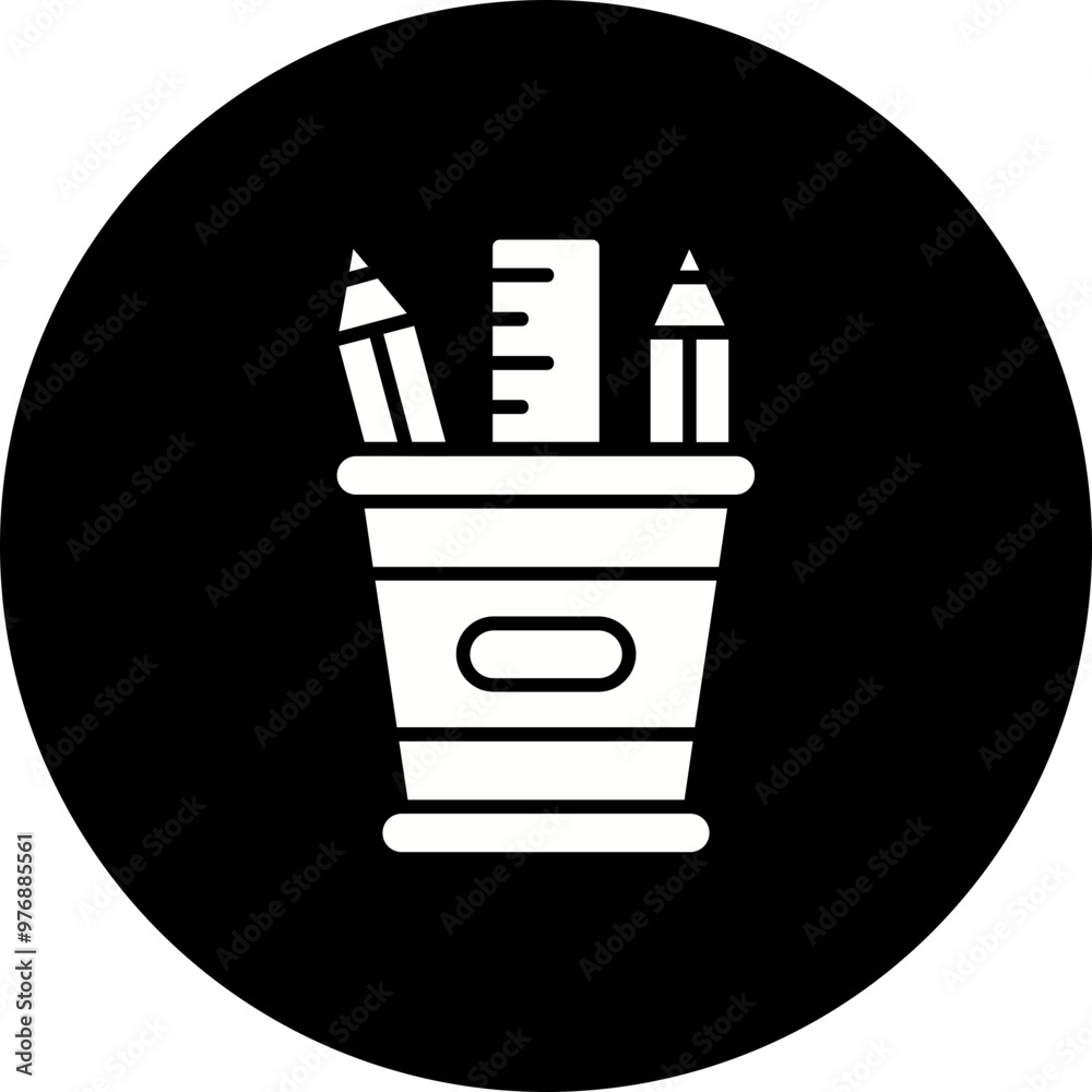 Pencil holder Icon Pencil holder Icon