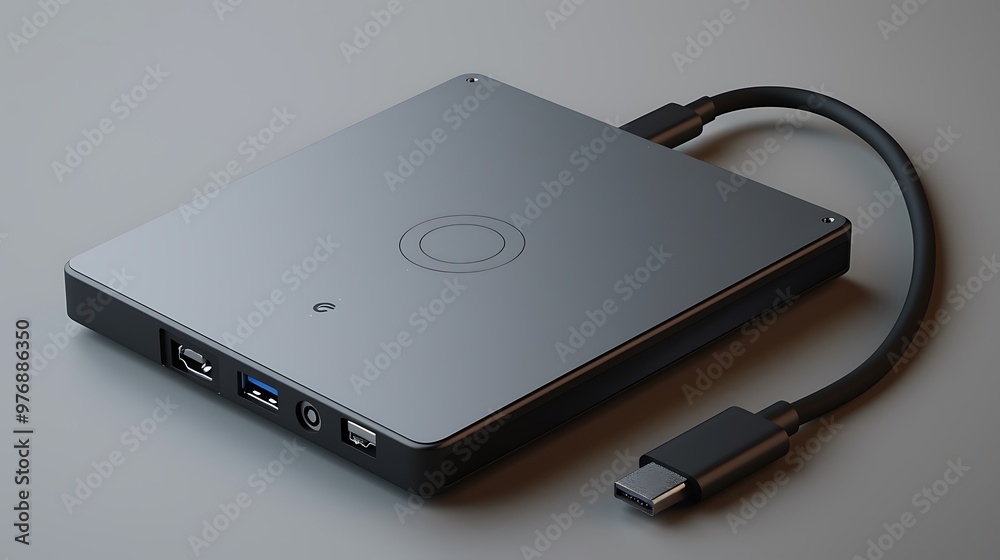 Sleek External Hard Drive: A contemporary and stylish external hard ...