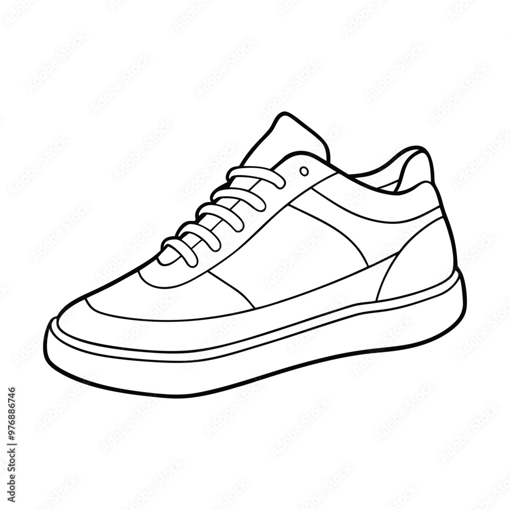 sneaker line art vector illustration sneaker line art vector illustration