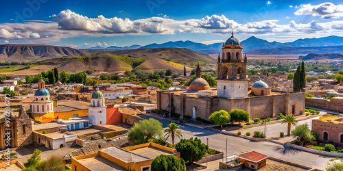 Scenic view of Charcas in the Altiplano of San Luis Potos?, Mexico, Charcas, Altiplano, San Luis Potos?, Mexico, landscape