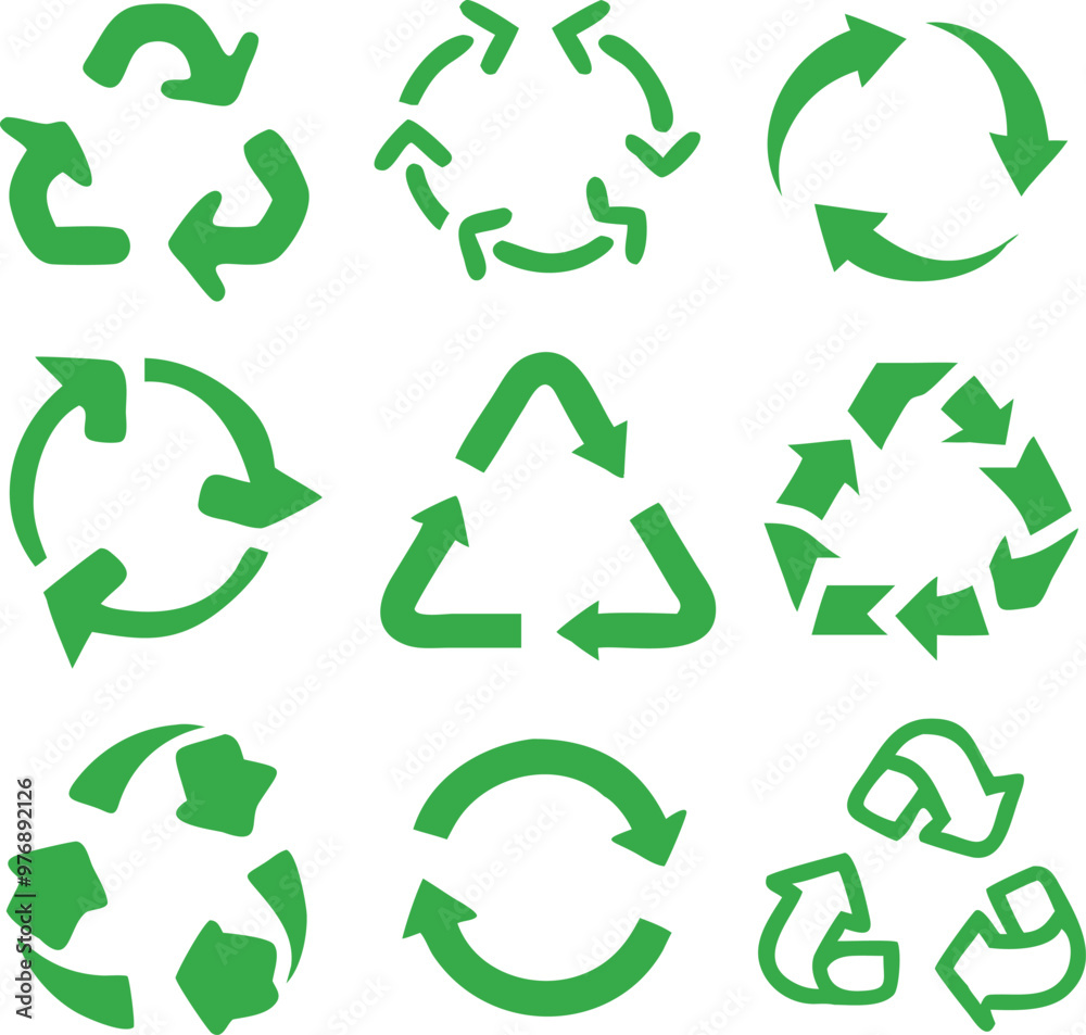Recycling icon collection. Vector Recycling icon collection. Vector