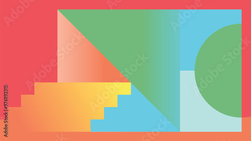 Colorful holographic gradient background vector. photo