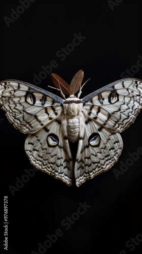 High-resolution image of moth in 4k ultra HD High Quality