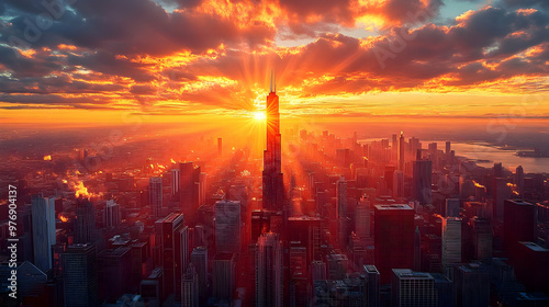 A breathtaking aerial view ...