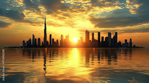 A breathtaking sunset casts...